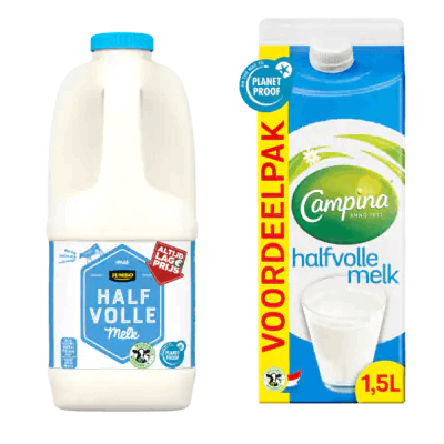 Melk aanbiedingen